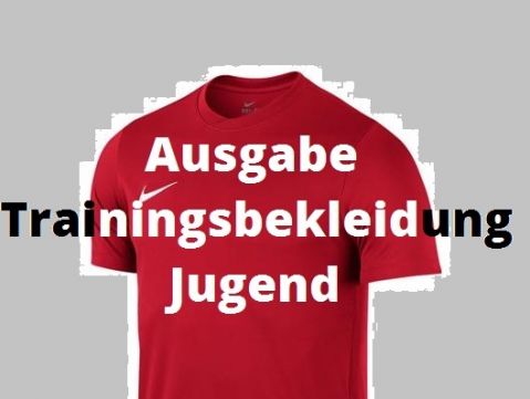 Ausgabe Trainingsbekleidung